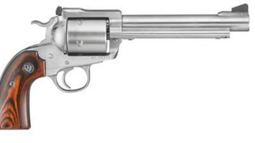 Ruger Super Blackhawk Bisley 480 Ruger 6.5" Barrel Stainless Steel 5 Shot Unfluted Cylinder