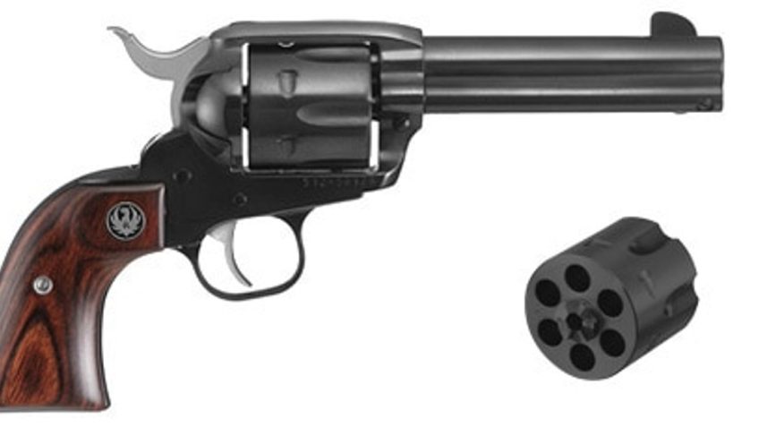 Ruger Vaquero 357 Mag/9mm, 4.62" Barrel, Hardwood, Blued, 6rd, Pre-1962 XR-3 Grip Frame