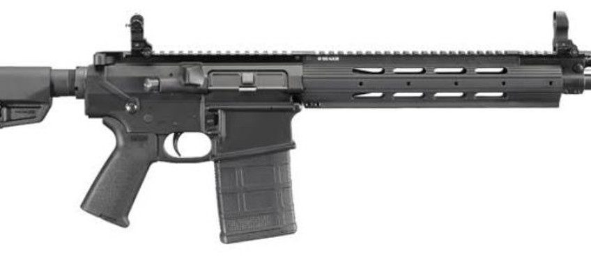 Ruger SR-762 AR10 .308/7.62 16" Fluted Barrel, 6 Position Telescoping Stock, Hardcoat Finish, 20rd Mag