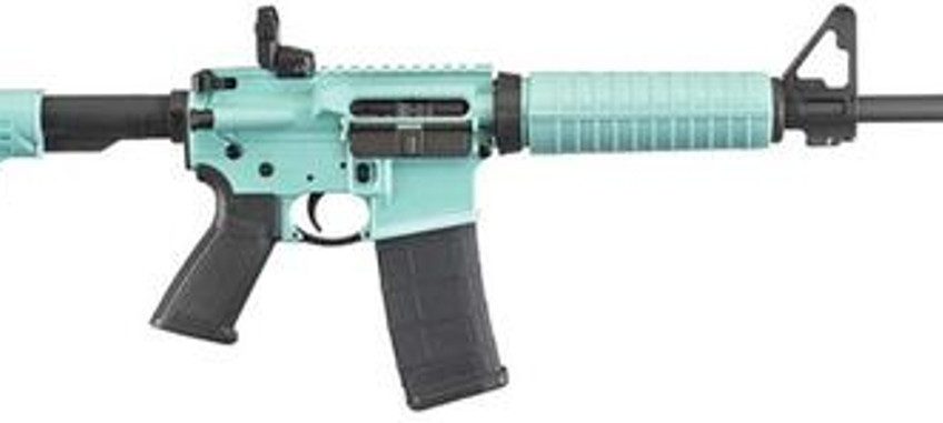 Ruger AR-556 5.56mm 16" Barrel TURQUOISE BLUE 30rd Mag