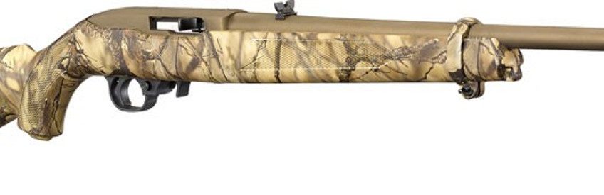 Ruger 10/22 Go Wild 22 LR, 18.5" Barrel Go Wild Camo Stock, Bronze Cerakote Barrel and Action