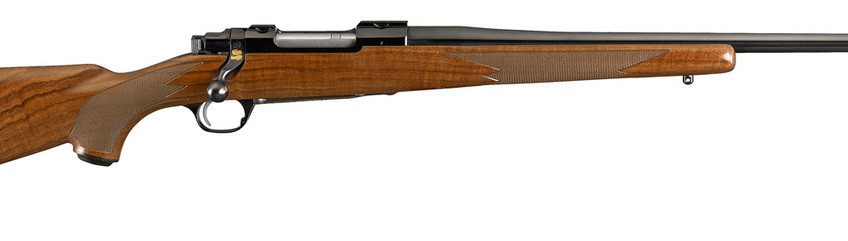 RUGER LIMITED EDITION 50TH ANNIVERSARY M77 HAWKEYE .243 WIN 22" BARREL, HIGH GRADE WALNUT STOCK