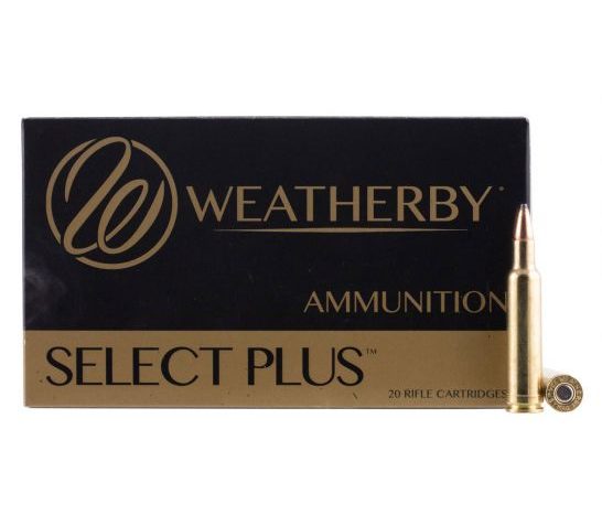 Weatherby Select Plus 300 Weatherby Mag 150 grain Spire Point Rifle Ammo, 20/Box – H300150SP