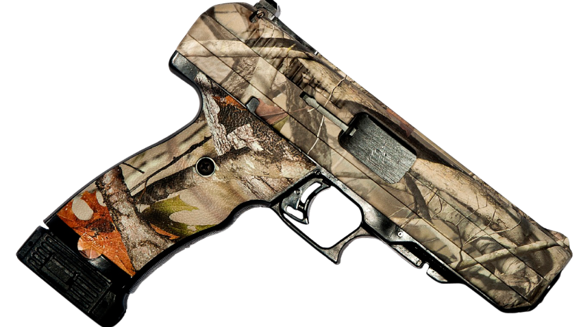 Hi-Point 40 S&W 10+1 Round Semi Auto Striker Fire Handgun, Woodland Style Camouflage – 34010WC