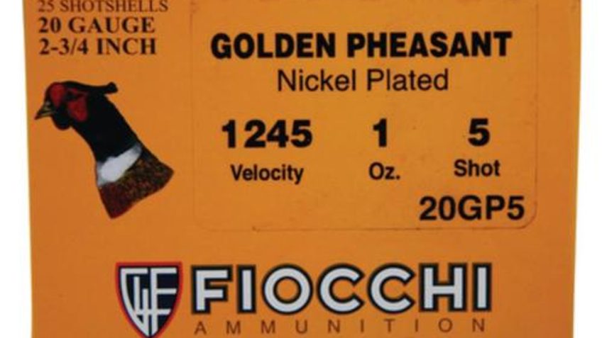 Fiocchi Golden Pheasant 20 Ga, 2.75", 1oz, 1245 FPS, 5 Shot, 25rd/Box