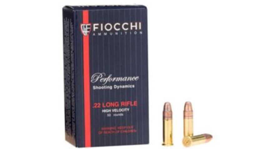 Fiocchi Shooting Dynamics 22LR 38gr, Copper-Plated Hollow Point, 50rd Box