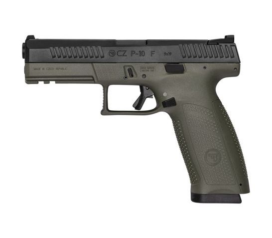 CZ-USA CZ P-10 F 9mm Pistol, OD Green – 91545