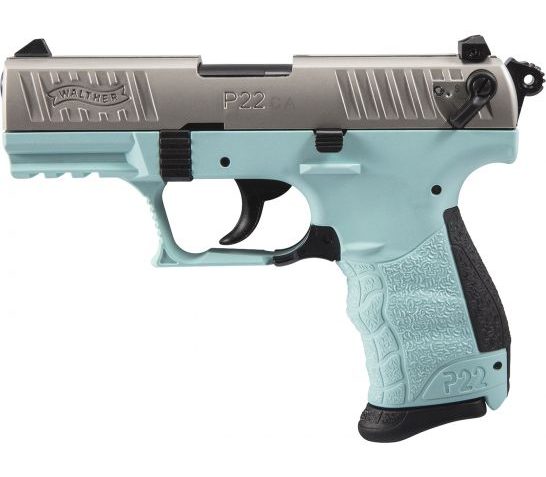 Walther P22 CA .22lr Pistol, Angel Blue – 5120362