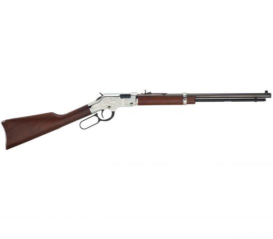 Henry The Silver Eagle .17 HMR Lever Action Rifle, Brown – H004SEV