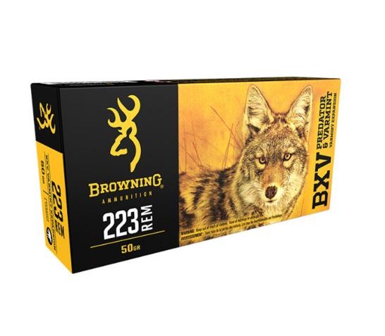 Browning 223 Remington 50gr BXV Ammunition 20rds – B192302231