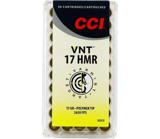 CCI 17 gr VNT .17 HMR Ammo, 50/box – 959CC