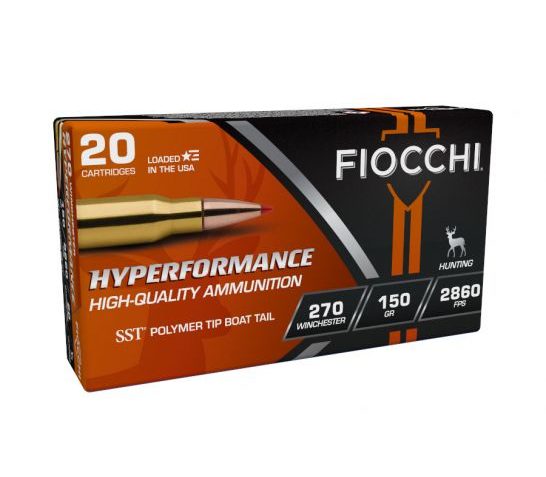 Fiocchi Extrema Rifle Line 150 gr SST Polymer Tip BT .270 Win Ammo, 20/box – 270HSB