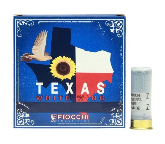 Fiocchi Texas White Wing Dove Loads 2.75" 20 Gauge Ammo, 250 Rounds – 20TWW75