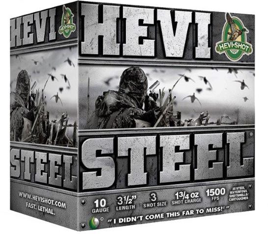 Hevi-Shot Hevi-Steel 3.5" 10 Gauge Ammo 3, 25 Rounds – 61003