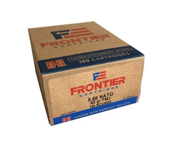 Hornady Frontier 62 gr Full Metal Jacket 5.56 Ammo, 150/box – FR2615