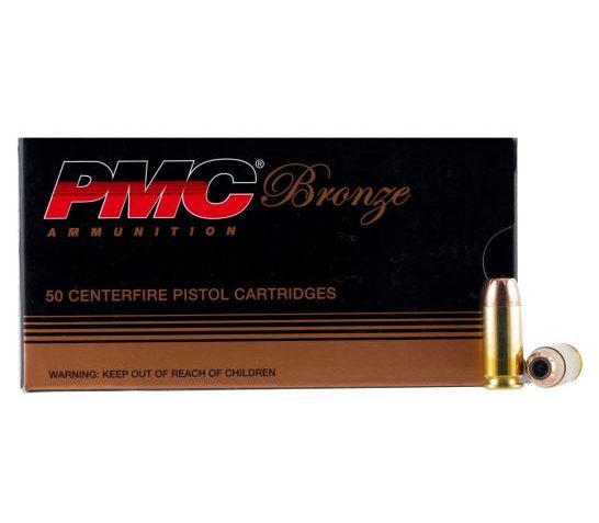 PMC Ammunition Bronze 165 gr Jacketed Hollow Point .40 S&W Ammo, 50/box – 40B