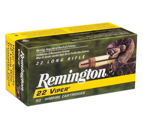 Remington 22 Viper 36 gr Truncated Cone Solid .22lr Ammo, 50/box – 1922