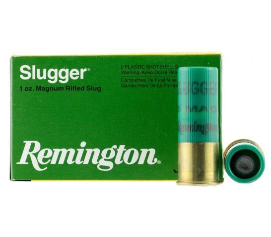 Remington Slugger 2.75" 12 Gauge Ammo, 5/box – S12SRS