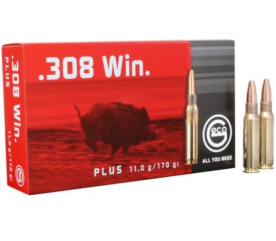 Geco 170 gr Plus .308 Win Ammo, 20/box – 280540020