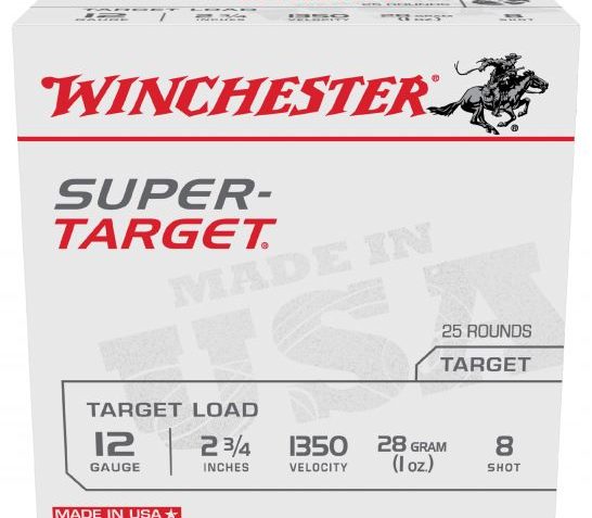 Winchester Ammunition Super Target 2.75" 12 Gauge Ammo 8 – TRGT13508