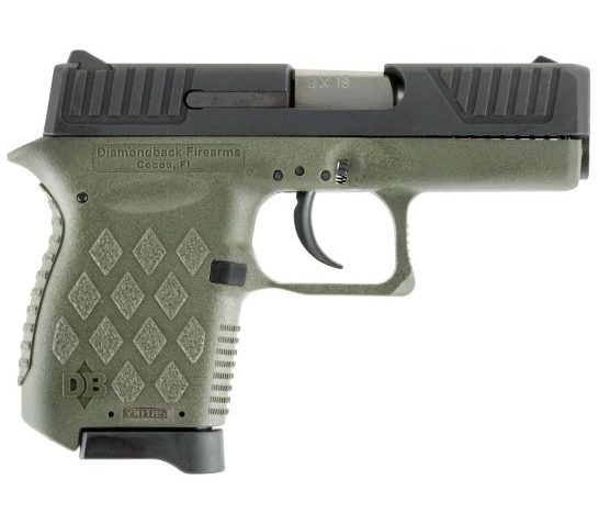 Diamondback Firearms DB9 9x19mm Pistol, Olive Drab Green – DB9ODG