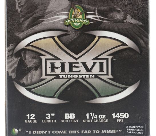 Hevi-Shot Hevi-X 3" 12 Gauge Ammo BB, 25/box – 50308