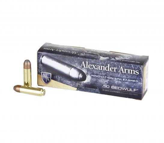 Alexander Arms 400 gr HFP .50 Beowulf Ammo, 20/box – A-B400FPBOX