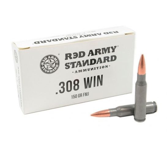 Red Army Standard 150 gr FMJ .308 Win Ammo, 20/box – AM3090