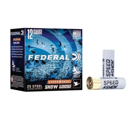 Federal Speed Shok Snow Goose 3" BB 12 Gauge Ammo, 25/Box – WF142SGBB