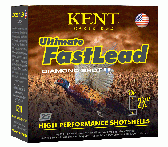 Kent Ultimate Fast Lead 2.75" 20 Gauge Ammo #6 Shot, 25rds – K202UFL286