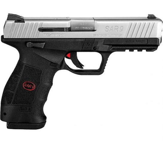 SAR SAR9 9mm Pistol 4.4", BLK/SS – SAR9T