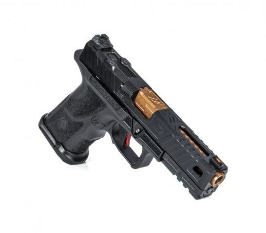 ZevTech OZ-9 Standard 4.49" 9mm Pistol, Black/Bronze – OZ9-STD-COVERT-B-BRZ