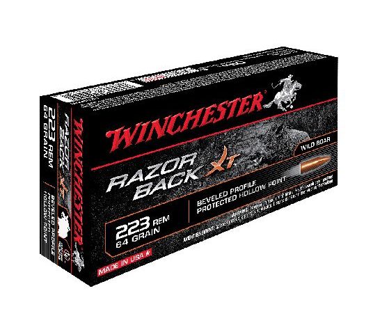 Winchester 223 64gr RazorBack Ammunition 20rds – S223WB