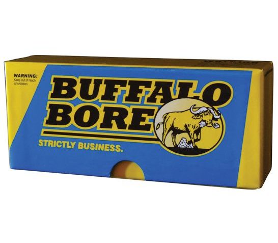 Buffalo Bore 45-70 Mag 500 grain Full Metal Jacket Flat Nose Lever Gun Rifle Ammo, 20/Box – 8D/20