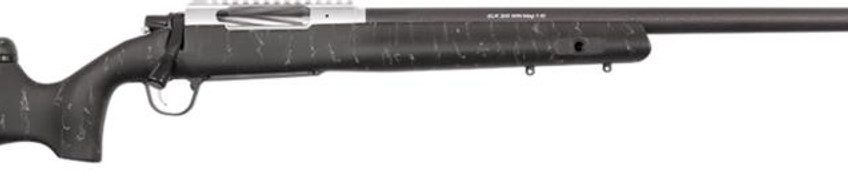 Christensen E.L.R. 300 Rem Ultra Mag, 26" SS Carbon Fiber Wrapped Barrel, Black/Grey Webbing, 3rd