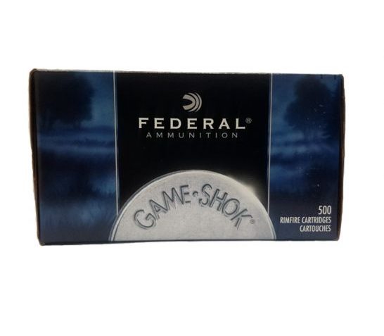 Federal 22 Long Rifle 38 Grain Copper Plated HP Game-Shok Ammunition 500rds – 712