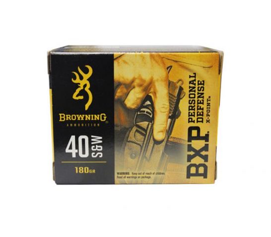 Browning 40 S&W BXP X Point Ammunition, 20 Round Box – B191700401