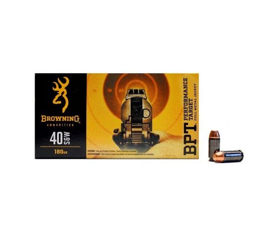 Browning 40 S&W BPT Performance Target Ammunition, 50 Round Box – B191800401