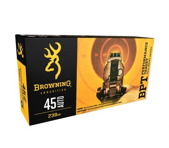 Browning 45 Auto/ACP 230gr BPT Performance Target Ammunition 50rds – B191800451