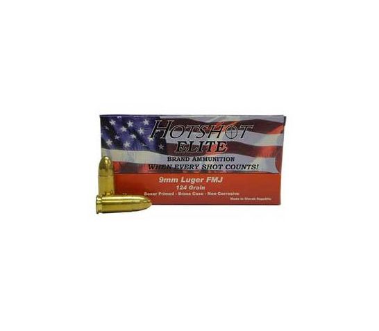 Century 9mm 124gr FMJ HotShot Ammunition, 50 Round Box u2012 AM1905