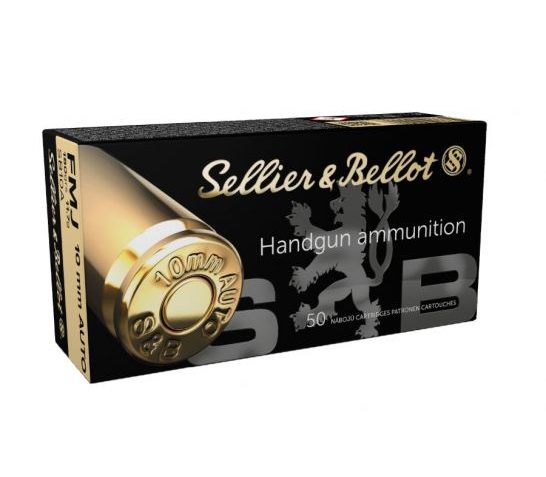 Sellier & Bellot 10mm Auto 180gr FMJ Ammunition, 50 Round Box – SB10A