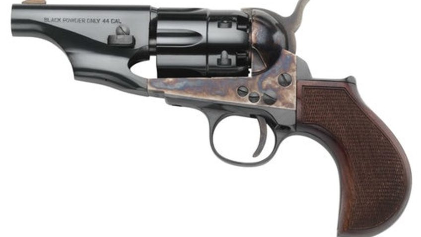 Taylors and Co 1860 Army Snub Nose .44 3" Barrel 6-Rounds Walnut Grips