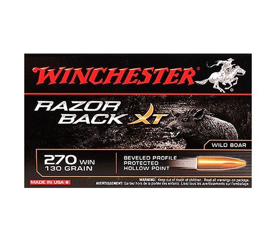 Winchester 270 130gr RazorBack XT Ammunition 20rds – S270WB