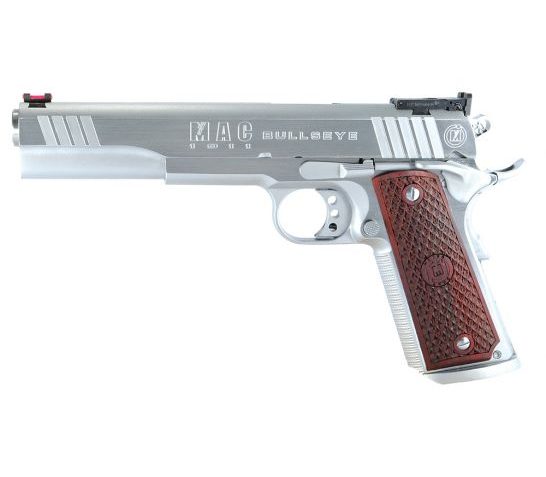 MAC Bullseye 45 ACP 6 inches 8+1 Round Pistol, Hard Chrome – M19BE45C