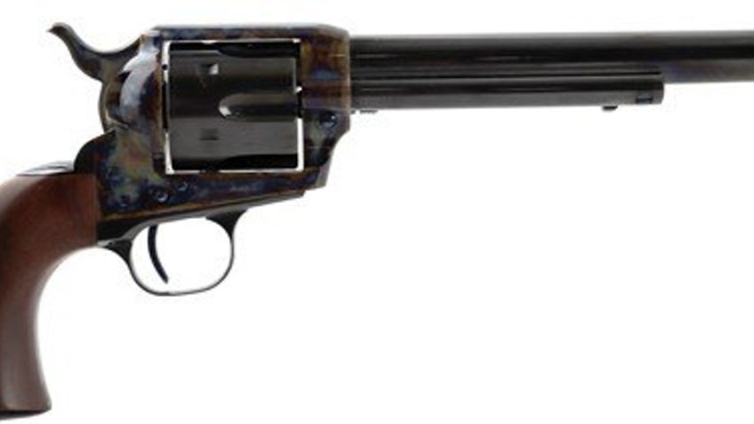 Standard Mfg Single Action Revolver 45 Colt 7.5" Barrel, Blue/Case Hardened, Walnut Grips