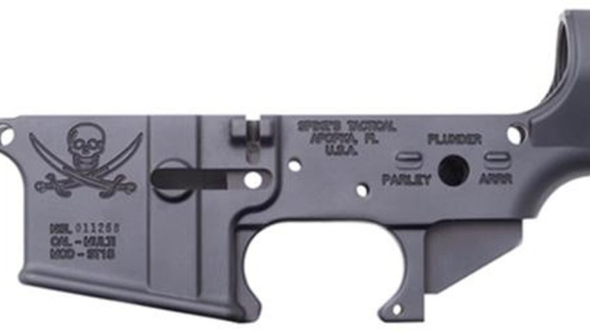 Spikes Lower Receiver Stripped -, Calico Jack Logo