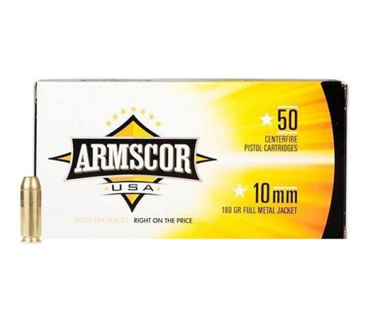 Armscor USA 10mm 180 gr FMJ 50 Rounds Ammunition – FAC10-2N