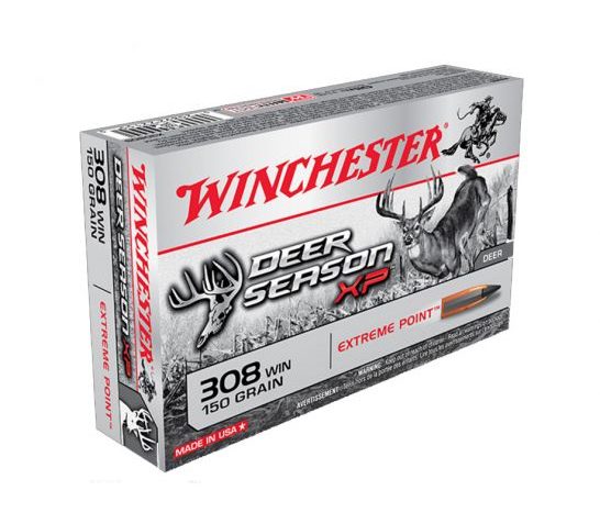 Winchester 308 150gr Deer Season XP Ammunition, 20 Round Box – X308DS