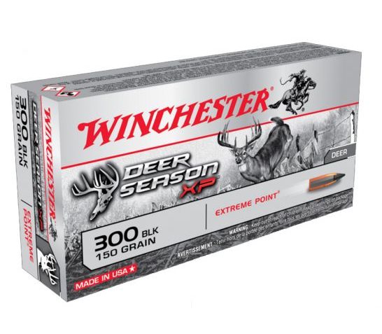 Winchester 300 AAC Blackout 150gr Deer Season XP Ammunition, 20 Round Box – X300BLKDS