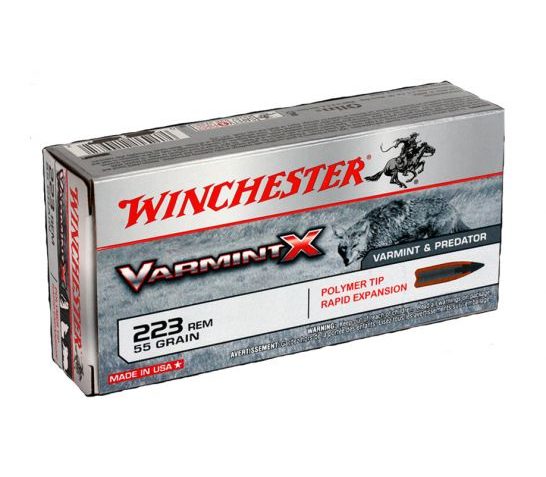 Winchester 223 Remington 55gr Varmint X Ammunition, 40 Round Box – X223PXL